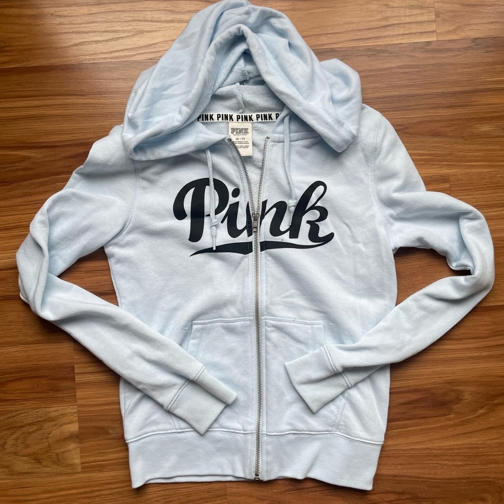 Light Blue Victoria’s Secret Hoodie XS